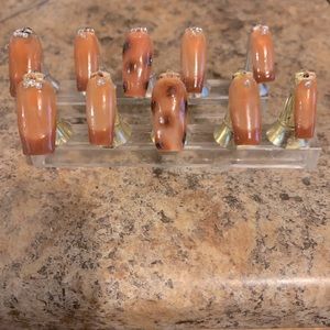 Tortoiseshell press on nails